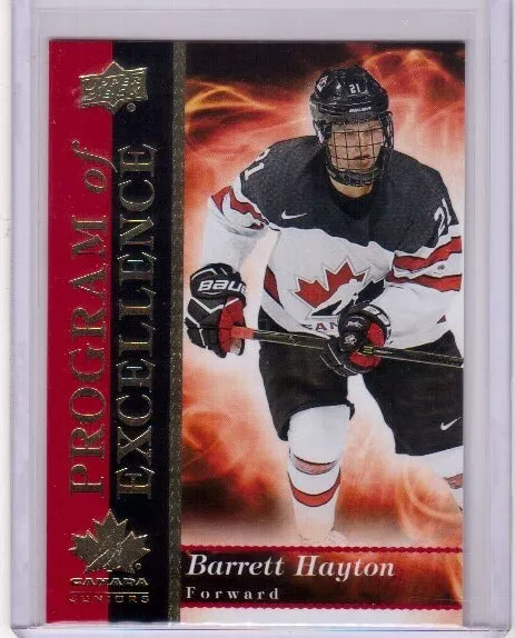 BARRETT HAYTON 18/19 Team Canada Juniors Rookie Program of Excellence #POE-15