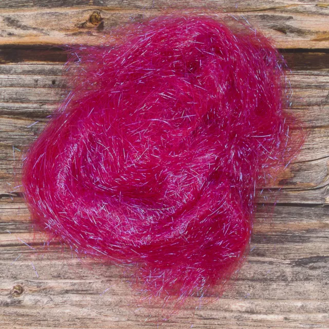 Angelina Heat Bondable (Raspberry) 10g Fibre Spinning Felting Art Craft Shiny