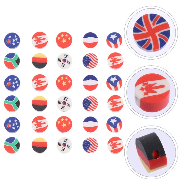 100 Pcs Polyme Slices Crafts Child Kids Jewlery Charms Making Kit