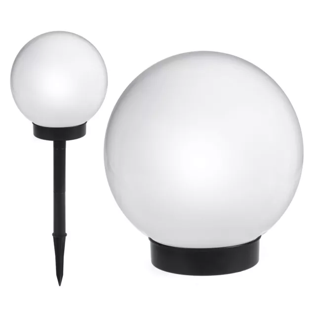 Lampe solaire LED éclairage extérieure jardin sphérique blanc / multicouleur