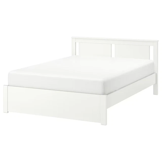 IKEA SONGESAND DOUBLE Bed with UnderBed Storage Boxes, VALEVÅG