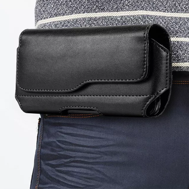 Pour Samsung Galaxy Z Fold 4 Fold 3 5G Etui Clip ceinture en cuir Holster Pouch