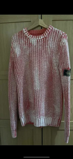 Stone island hand corrosion knit top