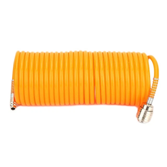 TUBO ARIA COMPRESSA FLESSIBILE PER COMPRESSORE 15 METRI RACCORDO SPIRALE - Foto 11