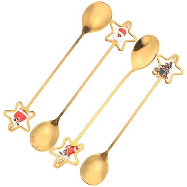 4 pz cucchiai regalo speciale di Natale regalo mixer cucchiai per festa regalo di Natale