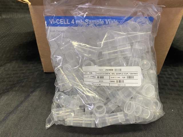 (480) Beckman Coulter Vi-CELL 4mL Sample Vials Viability Analyzer 383721