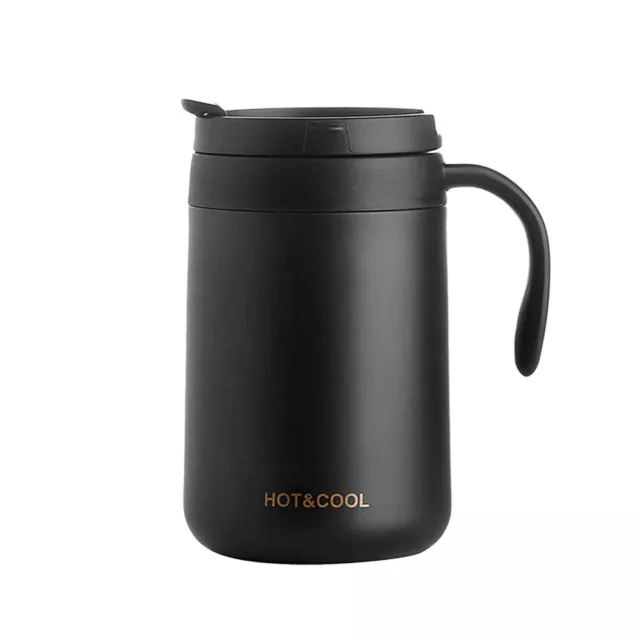 Stainless Steel Desk Mug Travel Mug Insulated Thermos Mug Tea Coffee Thermal LL