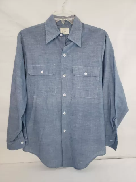 JCPenney Big Mac Vintage Emnroidered  Shirt Womens Medium Blue Kachina Mongwa