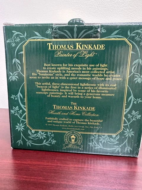 THOMAS KINKADE SEASIDE Memories “Beacon of Hope” Lighted Lighthouse w
