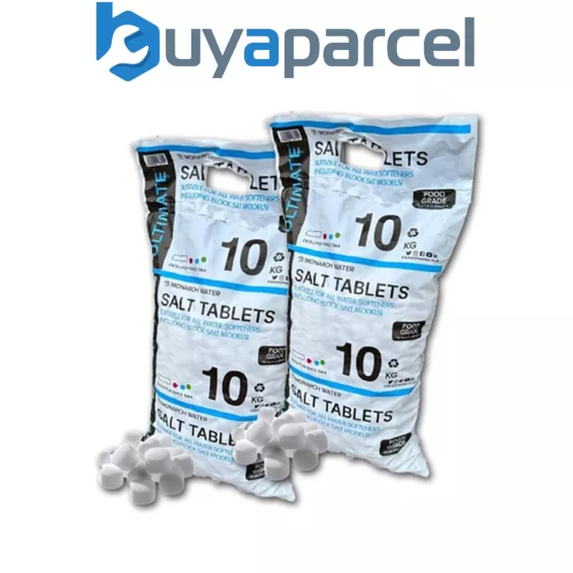 X2 Monarch Ultimate Water Softener Salt Pillow Tablets 10kg Bag Food Grade Salt