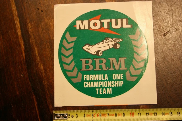 ORIGINAL RENNSPORTAUFKLEBER BRM Motul Racing Motorsport 70er Jahre EUR ...
