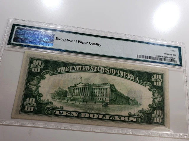 FR-2309 1934 A Series North Africa WWII $10 Silver Certificate *PMG 40 EPQ XF 5