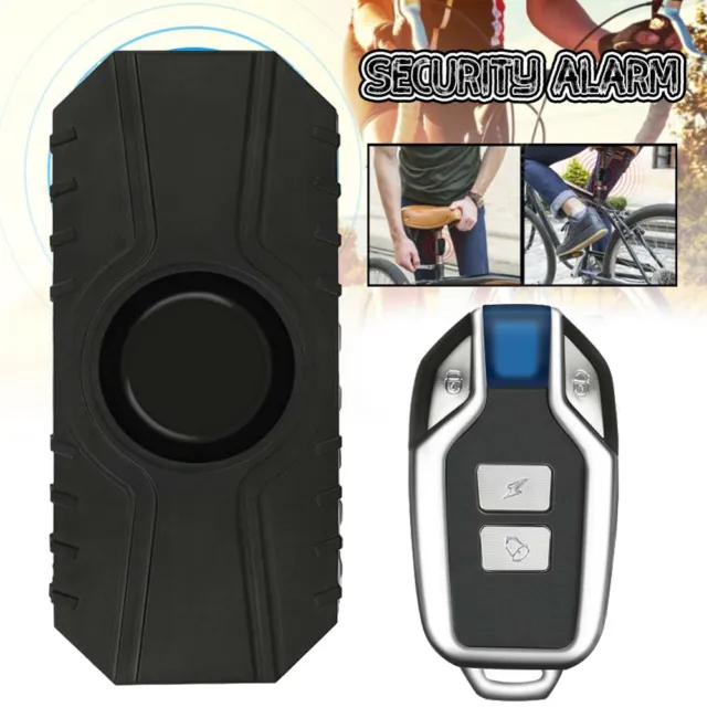Motorrad Fahrrad Alarmanlage Drahtlose Diebstahlsicherung Alarm+Fernbedienung DE