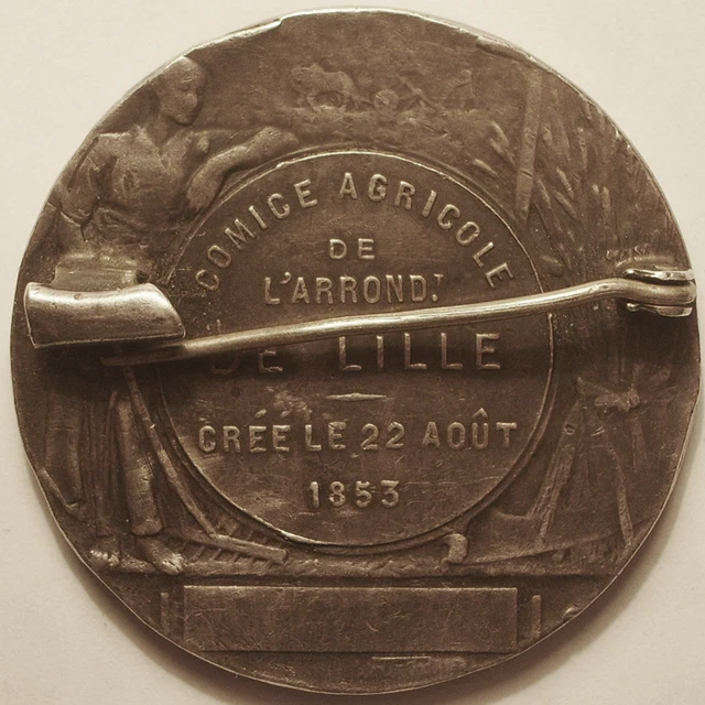 Médaille Argent France - Société agricole – Bar sur Seine - Oscar Roty