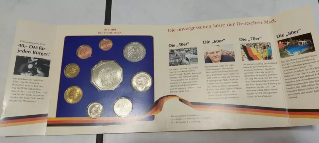 50 Jahre Deutsche Mark 1948 - 1998 Münzen Set mit Gedenkmedallie 3