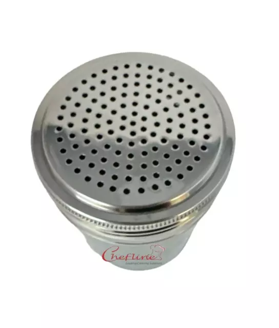 Stainless Steel Flour Icing Sugar Dredger Shaker  10 oz Sifter Sprinkler Fine 2