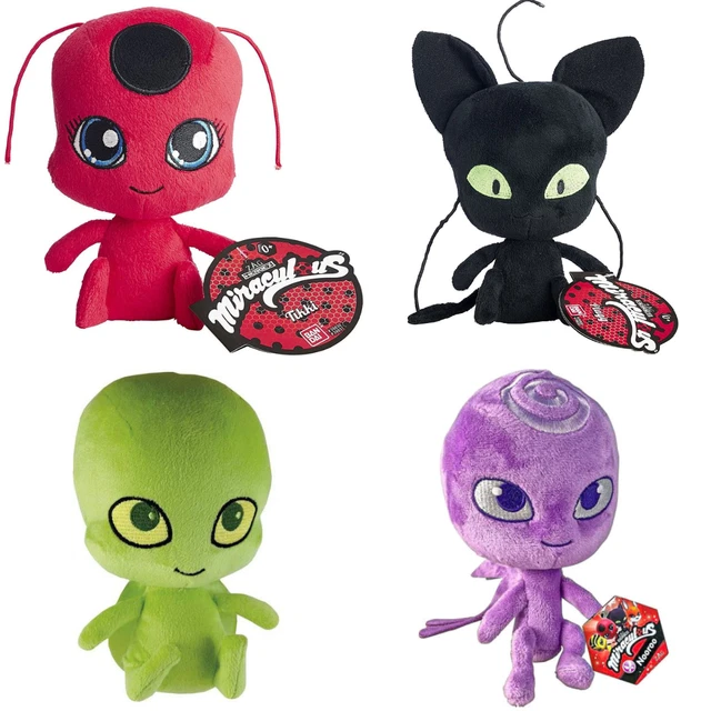 MIRACULOUS TALES OF Ladybug Plush 15 cm Set of 4 Nooroo/Plagg/Tikki/ Wayzz  EUR 95,94 - PicClick FR