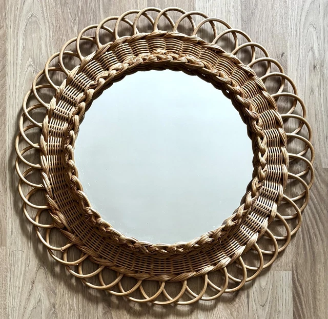 Miroir Mural étoile Doré à 10 Facettes - Diamètre 18 Cm, Effet Patiné, Bon état