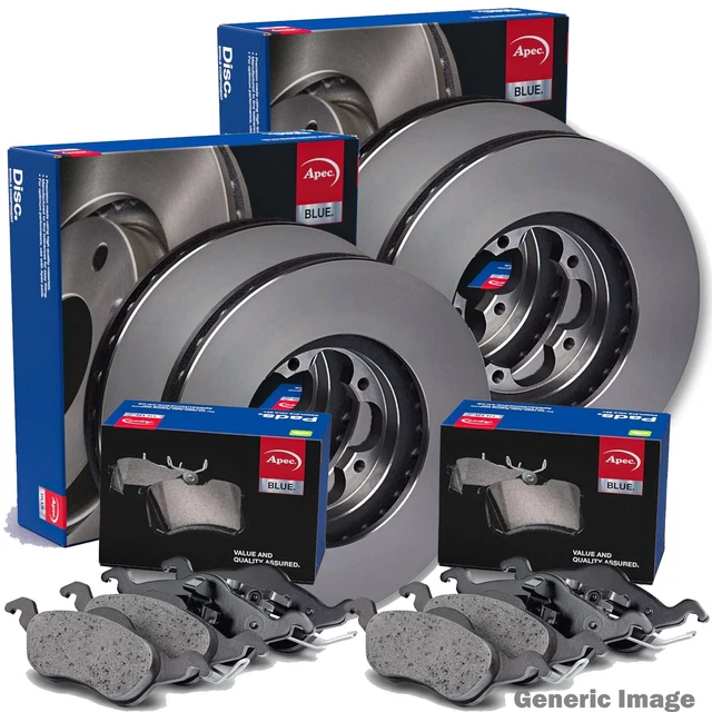 Complete Front Brake Discs & Pads Set For Citroen Saxo & Peugeot 106 (3-Stud Fitment)