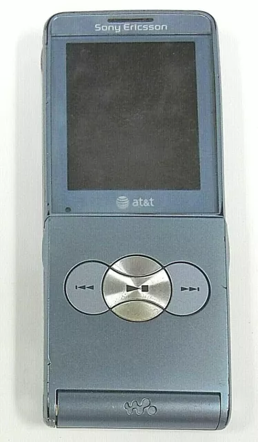 Sony Ericsson Walkman W350a - Ice Blue ( AT&T ) Rare Cellular Phone - Bundled 3