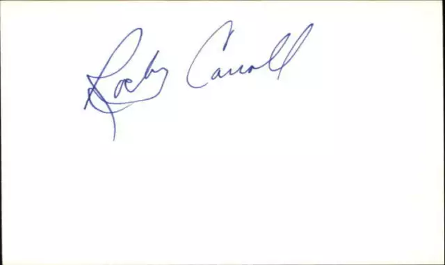 ROCKY CARROLL CRIMSON TIDE Signed 3"x5" Index Card