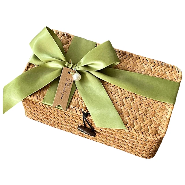 Ancienne Boîte à Jouets En Osier – Panier Rangement Vintage – 23 Pouces De Haut – Occasion