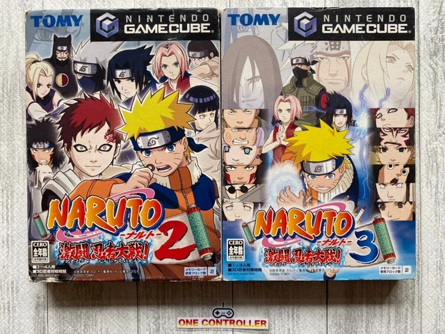 Nintendo Game Cube GC Naruto Gekitou Ninja Taisen 2 & 3 from Japan