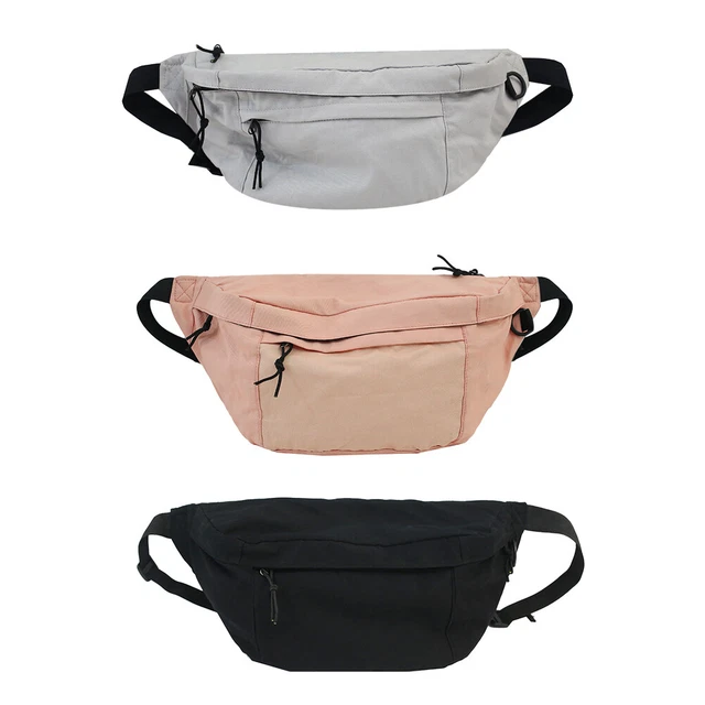 Borsa da cintura unisex tela casual petto colore solido custodia telefono vita confezione messenger
