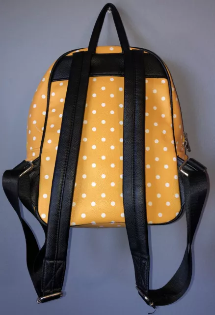 NWOT Sanrio Gudetama The Egg Yellow & White Polka Dot Backpack Purse by Funko 3