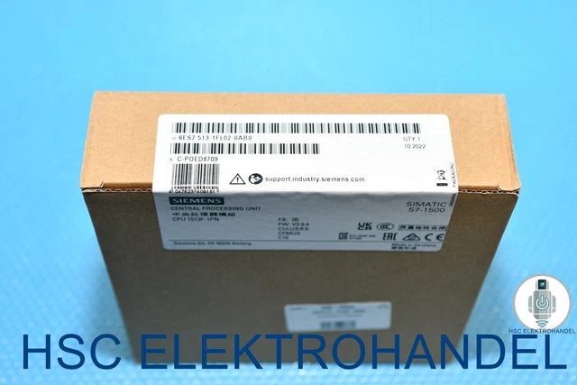 Siemens 6ES7513-1FL02-0AB0 / 6ES7 513-1FL02-0AB0 SIMATIC S7-1500 Central Process