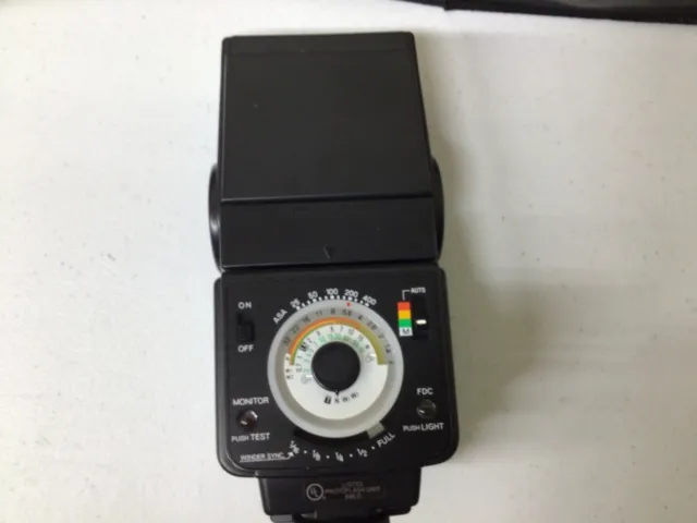 Minolta Auto 320x Shoe Mount Electroflash For Konica Minolta Film Camera W/Case 3