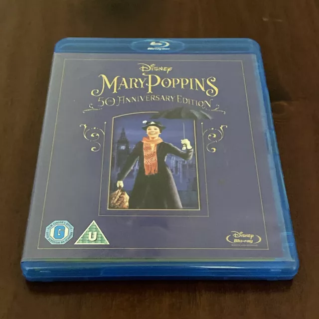 Mary Poppins Blu-ray Disc 2013 50th Anniversary Edition UK Import Free Postage