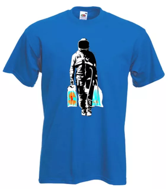 T-SHIRT BANKSY SPACEMAN - Street Art, Graffiti - Scelta dei colori S-XXXL