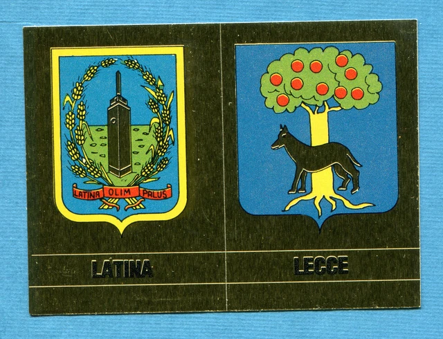 REGIONI D'ITALIA Ed.Flash '81 FigurinaStickerSTEMMI LATINALECCE