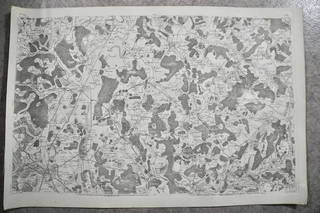CASSINI CARTE IN PLANO 630mm X 950 mm, 1808, DIJON GRAY , n°114, 10L,