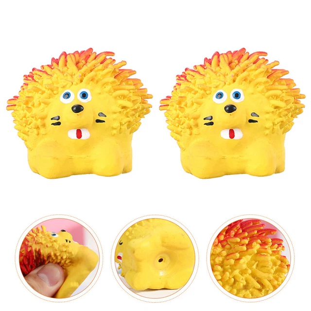 2Pcs Spielzeug Pet Molaren Spielzeug Igel Quietschende Hund Spielzeug