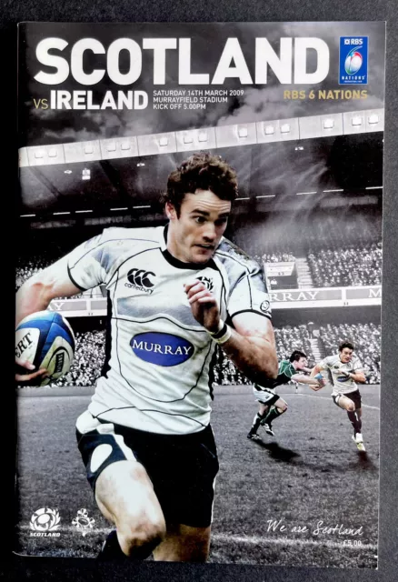 SCOTLAND v IRELAND 2009 RUGBY PROGRAMME SIX NATIONS IRELAND GRAND SLAM