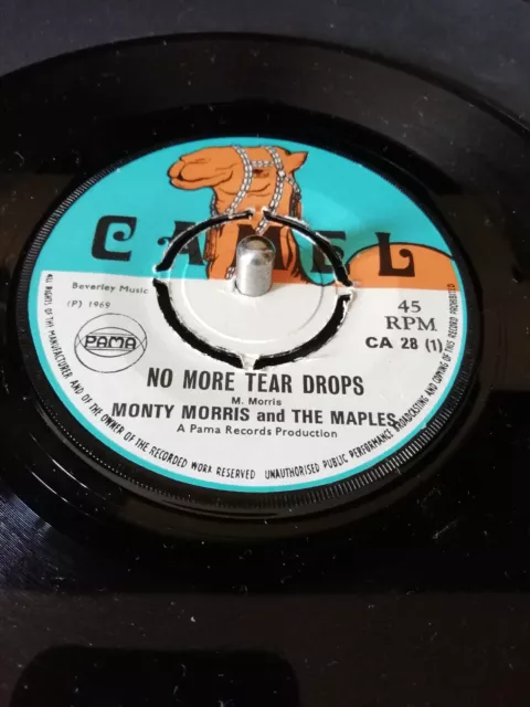 MONTY MORRIS and THE MAPLES No More Tear Drops 1969 UK 7" CAMEL PAMA