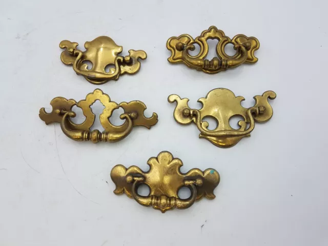 5pc Mismatched Dresser Drawer Handle Pull Furniture Hardware Knobs Vintage