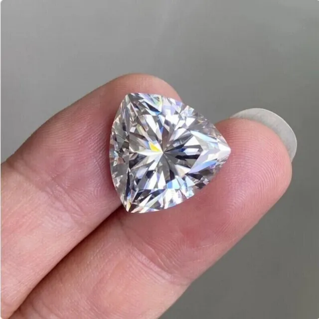 Diamant naturel 5 ct CERTIFIÉ Coupe trillion Couleur blanche D Grade VVS1 +...