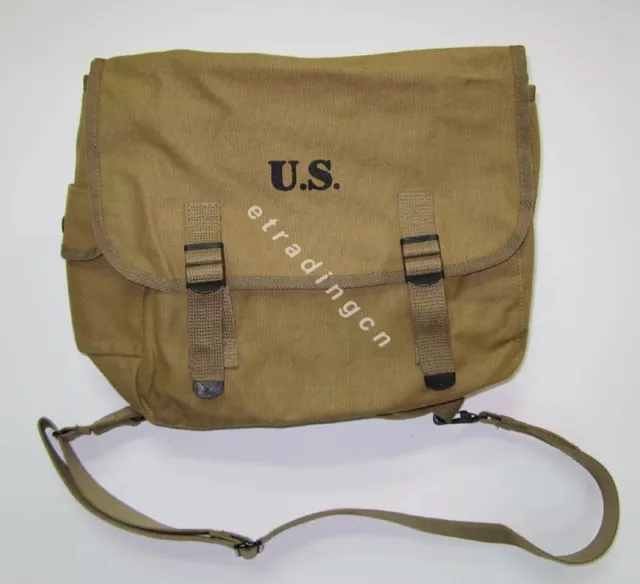 New WWII US Army M1936 M36 Musette Field Bag Backpack Haversack Travelling Bag