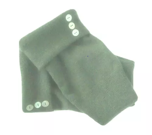 Fingerless Gloves Green Cashmere Merino Wool Small Medium Large Women's Ladies