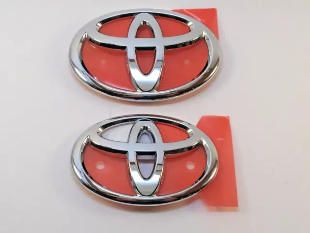 Toyota Genuine GT86 ZN6 Scion FR-S Front & Rear Chrome Emblem Badge OEM JDM
