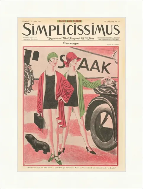 Titelseite der Nummer 13 von 1927 Erich Schilling Übermorgen Simplicissimus 1649