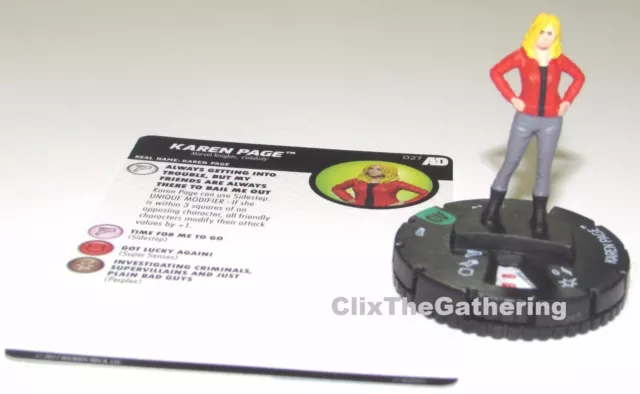 KAREN PAGE #027 #27 Avengers/Defenders War Marvel HeroClix