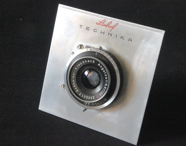 Schneider Angulon f/ 6.8 120mm auf Linhof Technika III 5x7" Platine 129x129mm