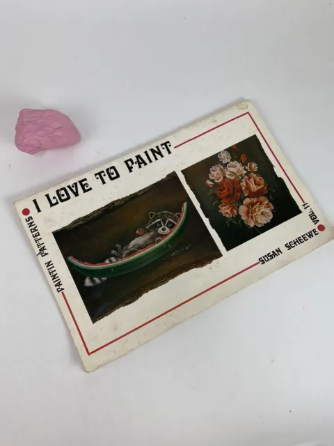 Susan Scheewe I Love to Paint Vol. Libro de pintura al óleo 1979 de 11 tolas
