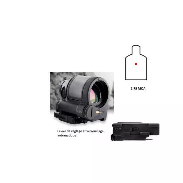 Viseur Optique  Srs Reflex 1.75moa Point Rouge Montage Amovible Red Dot