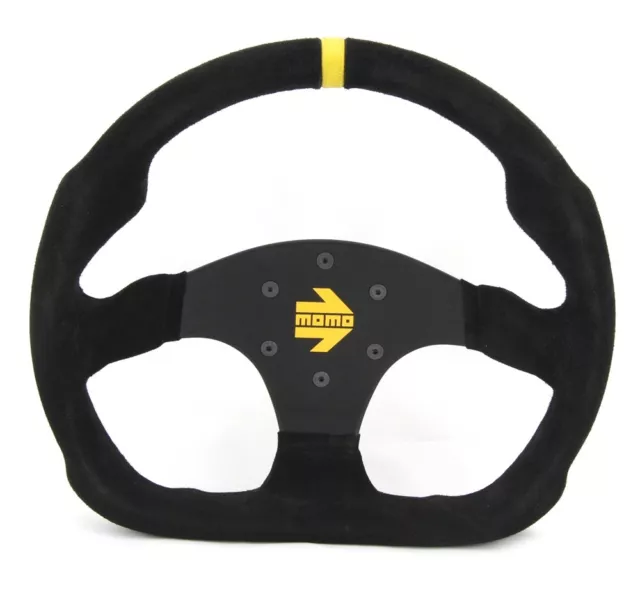MOMO MOD. 30 B Steering Wheel - Black Suede W/buttons 320mm £299.99 -  PicClick UK