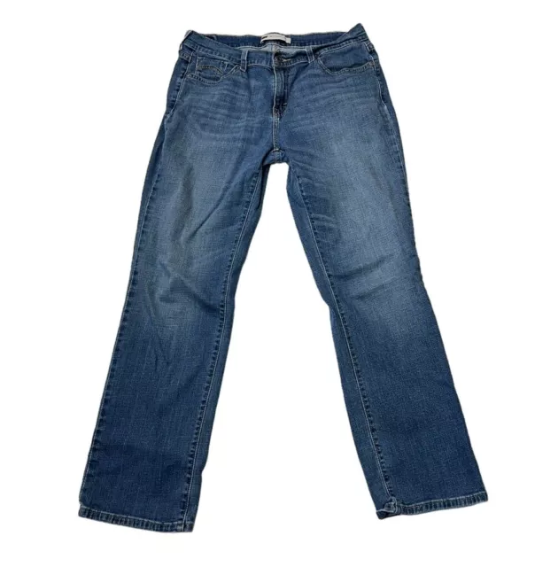 Levis 505 Straight Leg Medium Wash Regular Fit Jeans Size 10M  Women’s